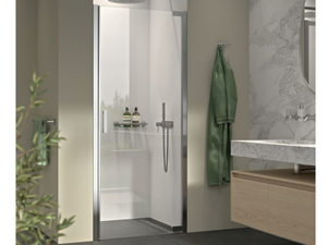 AVENUE - Niche glass shower cabin with hinged door - Door by Coram