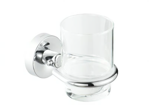 LUNA - Wall-mounted glass toothbrush holder - Sanitary accessories by Coram
