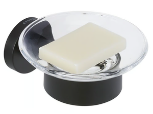 NEMOX BLACK - Wall-mounted metal soap dish - Sanitary accessories by Coram