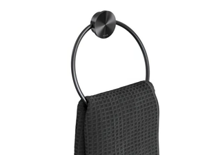 OPAL BRUSHED - Stainless steel towel ring - Sanitary accessories by Coram