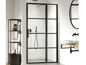 SOHO - Niche tempered glass shower cabin with hinged door - Door by Coram
