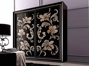 GIUSY - Walnut wardrobe with sliding doors - wardrobe by CorteZari