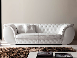 LAPO-QUILT - 3 seater leather sofa - Sofa by CorteZari