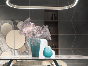 ZENIT - Eco-leather storage wall - Cabinet by CorteZari