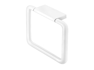 BLACK&WHITE - Brass towel ring - Sanitary accessories by Cosmic