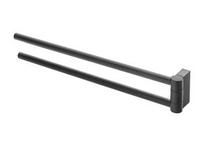 BLACK&WHITE - Swivel brass towel rack - Accessories by Cosmic