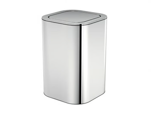 LINE - Stainless steel bathroom waste bin - Sanitary accessories by Cosmic