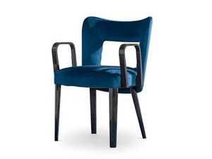 BESS - Velvet chair with armrests - Chair by Costantini Pietro