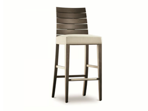 CHARM - High beech stool with back - Stool by Costantini Pietro