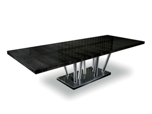 COOL - Rectangular wooden table with Murano glass details - Table by Costantini Pietro