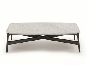 OSCAR - Low rectangular Carrara marble coffee table - Coffee table by Costantini Pietro