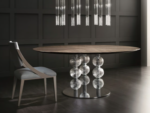 PASHA - Round wooden table - Table by Costantini Pietro