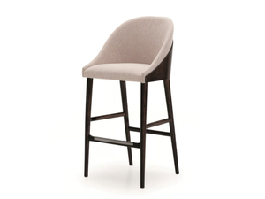 SHELL - High fabric stool with back - Stool by Costantini Pietro