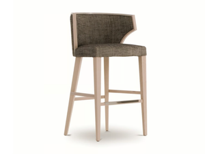 VILLA - High fabric stool with back - Stool by Costantini Pietro