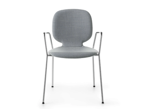 ALIS P 4L - Stackable upholstered chair with armrests - Chair by Crassevig