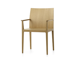 ANNA P - Wooden chair with armrests - Chair by Crassevig