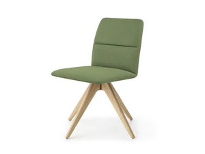 AURA R WP - Upholstered trestle-based fabric chair - Chair by Crassevig