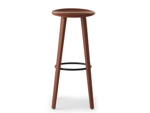 BERET 82 4W - High solid wood stool - Stool by Crassevig