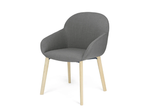 ELBA P 4W - Upholstered fabric chair with armrests - Chair by Crassevig