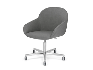 ELBA P SW - Swivel upholstered chair with 5-spoke base - Chair by Crassevig