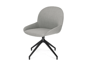 ELBA R PB - Swivel upholstered trestle-based chair - Chair by Crassevig