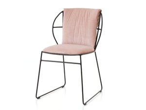 EMMA R SOFT - Fabric chair with steel structure - Chair by Crassevig