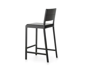 ESSE 65-82 - High upholstered solid wood stool - Stool by Crassevig