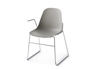 POLA LIGHT P SB - Stackable sled base polypropylene chair - Chair by Crassevig