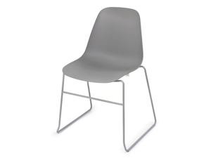 POLA LIGHT R SB - Stackable sled base chair - Chair by Crassevig