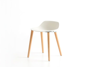 POLA LOW R/4W - Low polypropylene stool - Stool by Crassevig