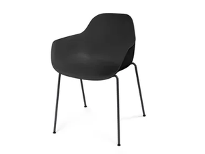 POLA ROUND P/4L ECO - Polypropylene chair with armrests - Chair by Crassevig