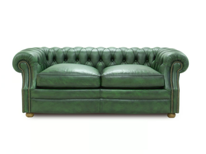 CHESTERFIELD BIG BEN ORIGINS - 2 seater tufted leather sofa bed - Sofa by Crearte Collections