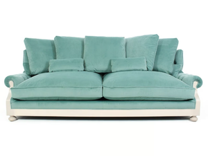 DORIAN ESSENCE - Tufted jute sofa with Vienna straw inserts on the back - Sofa by Crearte Collections