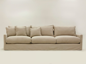 IPANEMA CONTEMPORAIN - 4 seater jute sofa with removable cover - Sofa by Crearte Collections