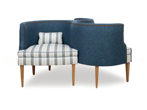 LAB #16 - Vis à vis fabric armchair with armrests - Armchair by Crearte Collections