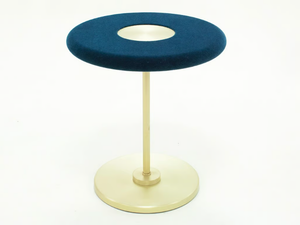 PLANET - Round coffee table with fabric top and metal base - Coffee table by Crearte Collections