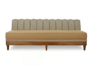 REGENTO GALLONS ESSENCE - Upholstered fabric bench with back - Bench by Crearte Collections