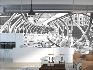 MINIMAL - Washable trompe l'oeil wallpaper _ creativespace - Wallpaper by Creative Space