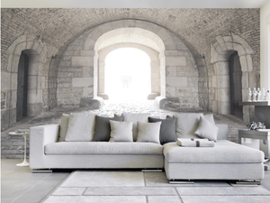 PAVÈ - Washable trompe l'oeil wallpaper _ creativespace - Wallpaper by Creative Space