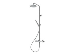 CRICR486 - Wall-mounted thermostatic shower panel with hand shower - Shower panel by CRISTINA Rubinetterie