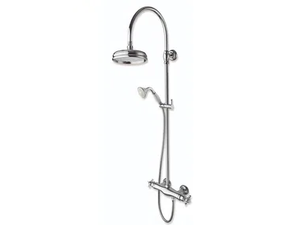 CRILD486 - Wall-mounted thermostatic shower panel with hand shower - Shower panel by CRISTINA Rubinetterie
