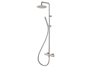 CRITE458 - Wall-mounted thermostatic shower panel with hand shower - Shower panel by CRISTINA Rubinetterie