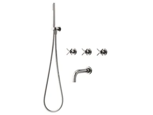 CROSS ROAD CRICR111 - Wall-mounted bathtub set with hand shower - Tap by CRISTINA Rubinetterie