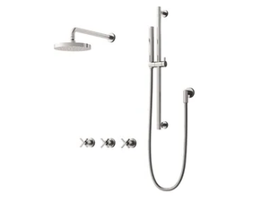 CROSS ROAD CRICR161 - Wall-mounted shower panel with overhead shower - Shower panel by CRISTINA Rubinetterie