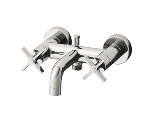 CROSS ROAD CRICR187 - Wall-mounted bathtub mixer with individual rosettes - Tap by CRISTINA Rubinetterie