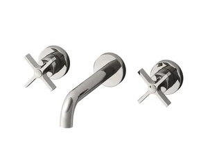 CROSS ROAD CRICR942 - Wall-mounted washbasin mixer with individual rosettes - Tap by CRISTINA Rubinetterie
