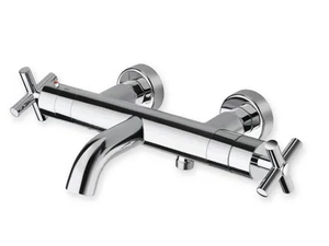 EXCLUSIVE CRIEV157 - Wall-mounted bathtub mixer with individual rosettes - Tap by CRISTINA Rubinetterie