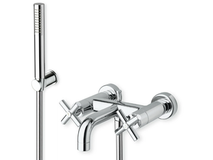 EXCLUSIVE CRIEV180 - Wall-mounted bathtub tap with hand shower - Tap by CRISTINA Rubinetterie