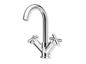 EXCLUSIVE CRIEV226 - 1 hole metal washbasin mixer with individual rosettes - Tap by CRISTINA Rubinetterie