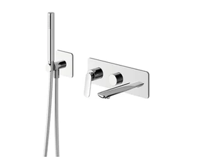 FOIL CRIFL103 - Single handle bathtub mixer with hand shower - Tap by CRISTINA Rubinetterie